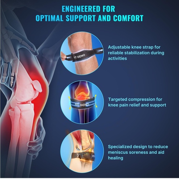 Patellar Knee Strap black - Picture 3 of 16